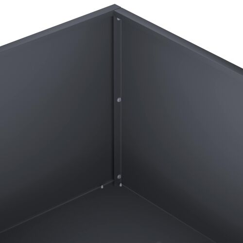 Vrtna saksija Antracit 60 x 60 x 20 cm Čelična vrata - Antracit 60 x 60 x 20 cm 1 Cijena