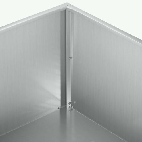 Vrtna saksija Srebrna 60 x 60 x 20 cm Pocinčani čelik - Pocinčani čelik 60 x 60 x 20 cm 1 Cijena