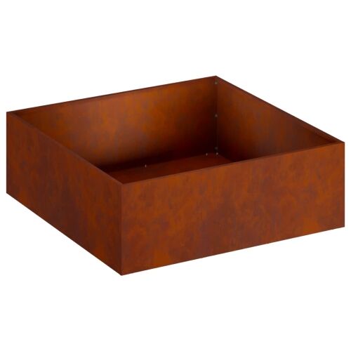 Vrtna saksija 2 kom. Rđa 60 x 60 x 20 cm Otporni čelik - Otporni čelik 60 x 60 x 20 cm 2 Cijena