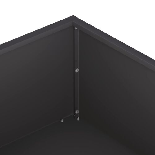 Vrtna saksija Crna 80 x 80 x 20 cm Čelična vrata - Crna 80 x 80 x 20 cm 1 Cijena