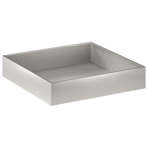 Vrtna saksija Srebrna 80 x 80 x 20 cm Nehrđajući čelik - Nehrđajući čelik 80 x 80 x 20 cm 1 Cijena