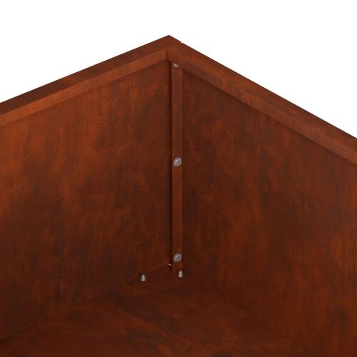 Vrtna saksija Rđa 80 x 80 x 20 cm Otporni čelik - Otporni čelik 80 x 80 x 20 cm 1 Cijena