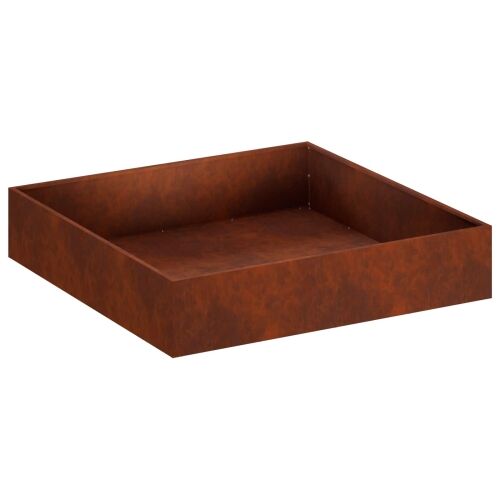 Vrtna saksija 2 kom. Rđa 100 x 100 x 20 cm Otporni čelik - Otporni čelik 100 x 100 x 20 cm 2 Cijena