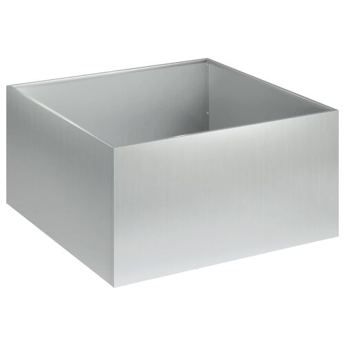Vrtna saksija Srebrna 40 x 40 x 30 cm Pocinčani čelik - Pocinčani čelik 40 x 40 x 30 cm 1 Cijena