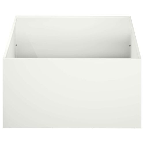Vrtna saksija Bijela 60 x 60 x 30 cm Čelična vrata - Bijela 60 x 60 x 30 cm 1 Cijena