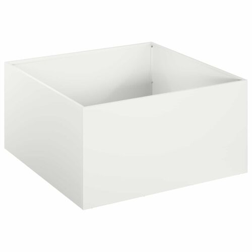 Vrtna saksija Bijela 60 x 60 x 30 cm Čelična vrata - Bijela 60 x 60 x 30 cm 1 Cijena