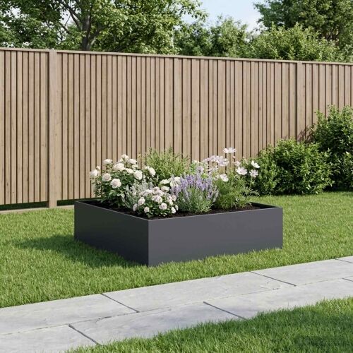 Vrtna saksija Antracit 80 x 80 x 30 cm Čelična vrata - Antracit 80 x 80 x 30 cm 1 Cijena