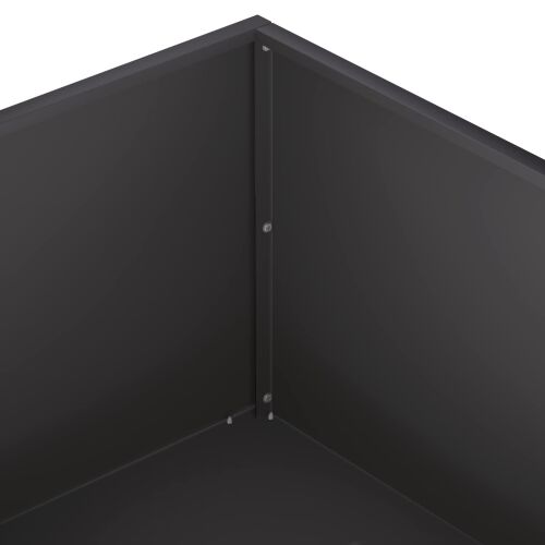 Vrtna saksija 2 kom. Crna 100 x 100 x 30 cm Čelična vrata - Crna 100 x 100 x 30 cm 2 Cijena
