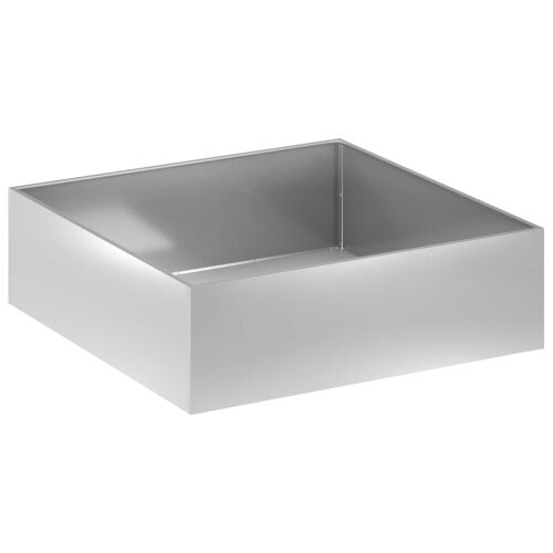 Vrtna saksija 2 kom. Srebrna 100 x 100 x 30 cm Pocinčani čelik - Pocinčani čelik 100 x 100 x 30 cm 2 Cijena