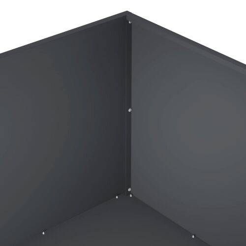 Vrtna saksija 2 kom. Antracit 60 x 60 x 40 cm Čelična vrata - Antracit 60 x 60 x 40 cm 2 Cijena