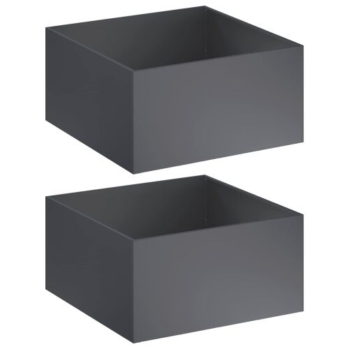 Vrtna saksija 2 kom. Antracit 60 x 60 x 40 cm Čelična vrata - Antracit 60 x 60 x 40 cm 2 Cijena