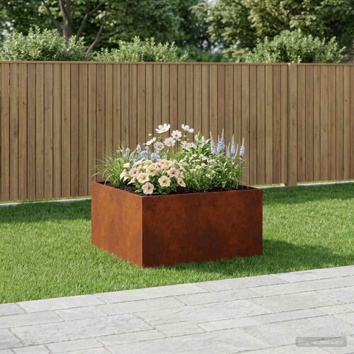 Vrtna saksija Rđa 60 x 60 x 40 cm Otporni čelik - Otporni čelik 60 x 60 x 40 cm 1 Cijena