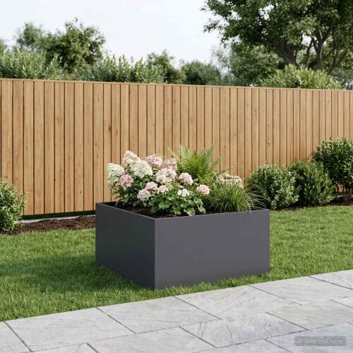 Vrtna saksija Antracit 80 x 80 x 40 cm Čelična vrata - Antracit 80 x 80 x 40 cm 1 Cijena
