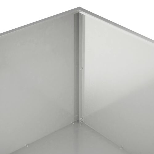 Vrtna saksija 2 kom. Srebrna 80 x 80 x 40 cm Nehrđajući čelik - Nehrđajući čelik 80 x 80 x 40 cm 2 Cijena