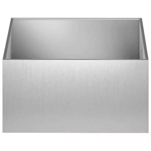 Vrtna saksija 2 kom. Srebrna 80 x 80 x 40 cm Nehrđajući čelik - Nehrđajući čelik 80 x 80 x 40 cm 2 Cijena