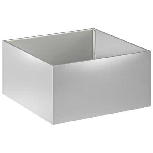 Vrtna saksija 2 kom. Srebrna 100 x 100 x 40 cm Pocinčani čelik - Pocinčani čelik 100 x 100 x 40 cm 2 Cijena