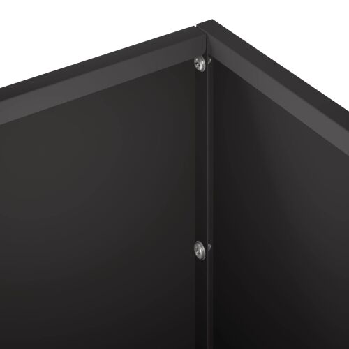 Vrtna saksija 2 kom. Crna 60 x 20 x 20 cm Čelična vrata - Crna 60 x 20 x 20 cm 2 Cijena