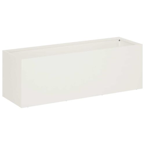 Vrtna saksija 2 kom. Bijela 60 x 20 x 20 cm Čelična vrata - Bijela 60 x 20 x 20 cm 2 Cijena