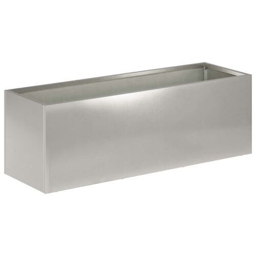 Vrtna saksija 2 kom. Srebrna 60 x 20 x 20 cm Nehrđajući čelik - Nehrđajući čelik 60 x 20 x 20 cm 2 Cijena