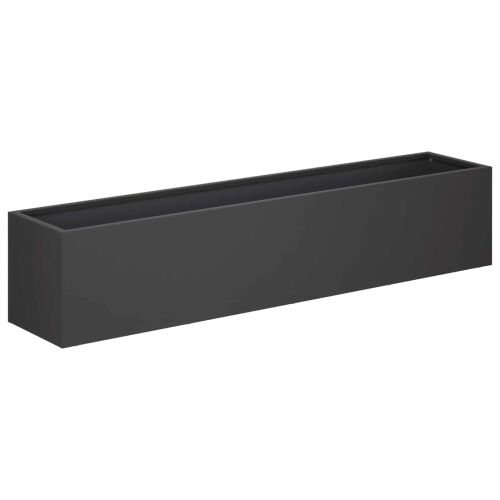 Vrtna saksija Crna 80 x 20 x 20 cm Čelična vrata - Crna 80 x 20 x 20 cm 1 Cijena
