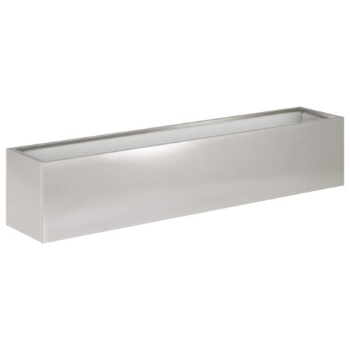 Vrtna saksija Srebrna 80 x 20 x 20 cm Nehrđajući čelik - Nehrđajući čelik 80 x 20 x 20 cm 1 Cijena