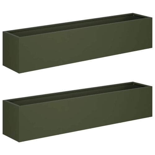 Vrtna saksija 2 kom. Maslinastozelena 100 x 20 x 20 cm - Maslinastozelena 100 x 20 x 20 cm 2 Cijena
