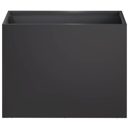 Vrtna saksija 2 kom. Crna 40 x 30 x 30 cm Čelična vrata - Crna 40 x 30 x 30 cm 2 Cijena