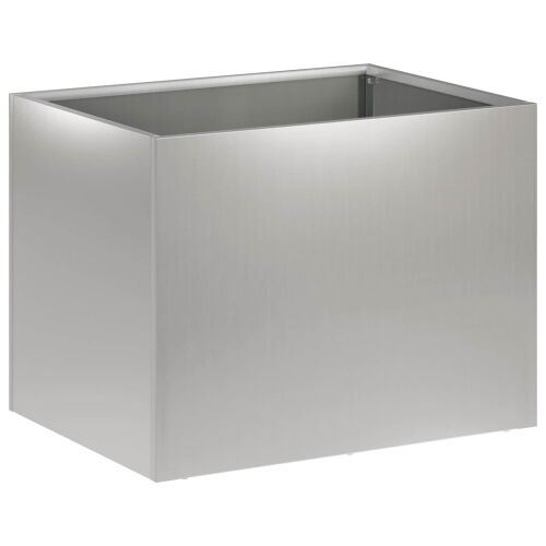 Vrtna saksija 2 kom. Srebrna 40 x 30 x 30 cm Pocinčani čelik - Pocinčani čelik 40 x 30 x 30 cm 2 Cijena