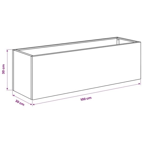 Vrtna saksija 2 kom. Maslinastozelena 80 x 30 x 30 cm - Maslinastozelena 80 x 30 x 30 cm 2 Cijena