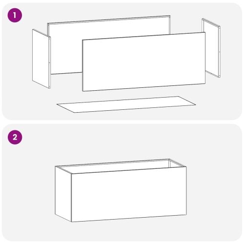 Vrtna saksija Crna 80 x 40 x 40 cm Čelična vrata - Crna 80 x 40 x 40 cm 1 Cijena