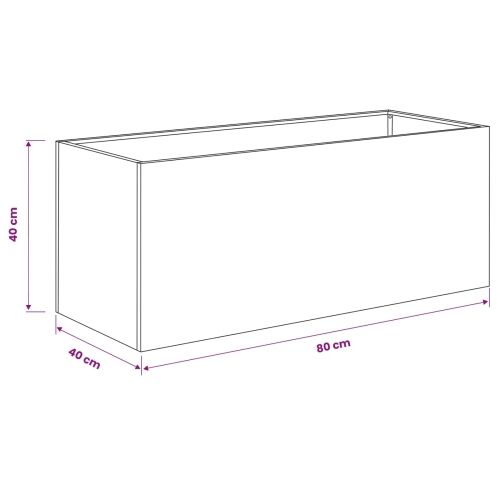 Vrtna saksija 2 kom. Maslinastozelena 80 x 40 x 40 cm - Maslinastozelena 80 x 40 x 40 cm 2 Cijena