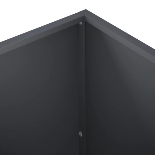 Vrtna saksija 2 kom. Antracit 100 x 50 x 50 cm Čelična vrata - Antracit 100 x 50 x 50 cm 2 Cijena