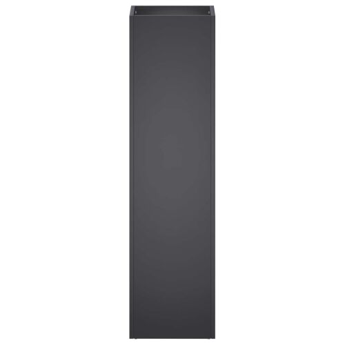 Vrtna saksija 2 kom. Crna 20 x 20 x 75 cm Čelična vrata - Crna 20 x 20 x 75 cm 2 Cijena