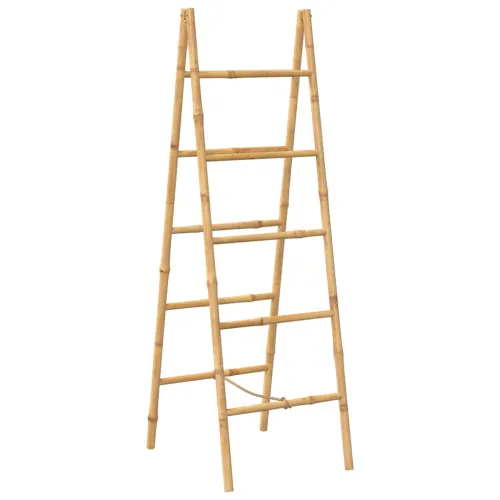 Duple Ljestve za Ručnike s Pet Šipki Bambus 50x160 cm - 50 x 50 x 157 cm Smeđa Cijena