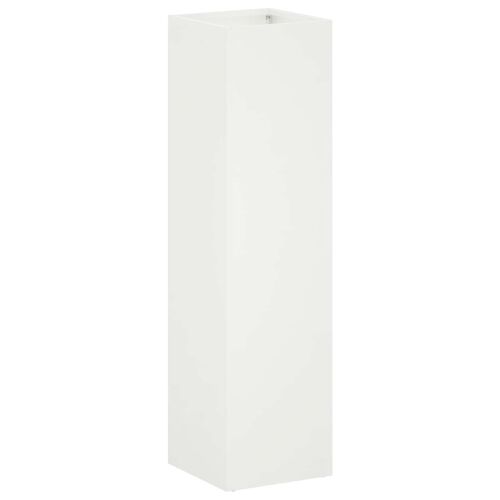 Vrtna saksija Bijela 20 x 20 x 75 cm Čelična vrata - Bijela 20 x 20 x 75 cm 1 Cijena