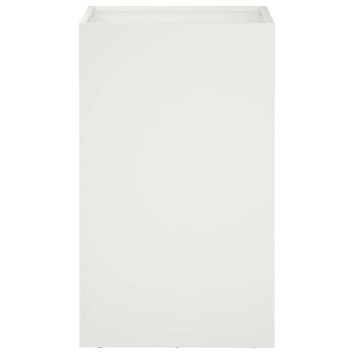 Vrtna saksija 2 kom. Bijela 40 x 40 x 50 cm Čelična vrata - Bijela 40 x 40 x 50 cm 2 Cijena