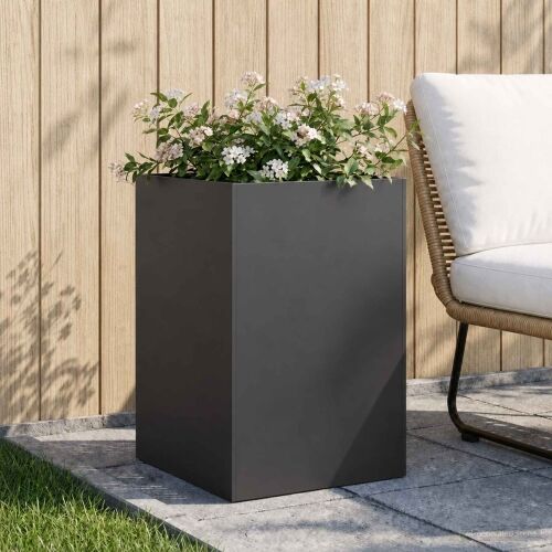 Vrtna saksija Crna 40 x 40 x 75 cm Čelična vrata - Crna 40 x 40 x 75 cm 1 Cijena