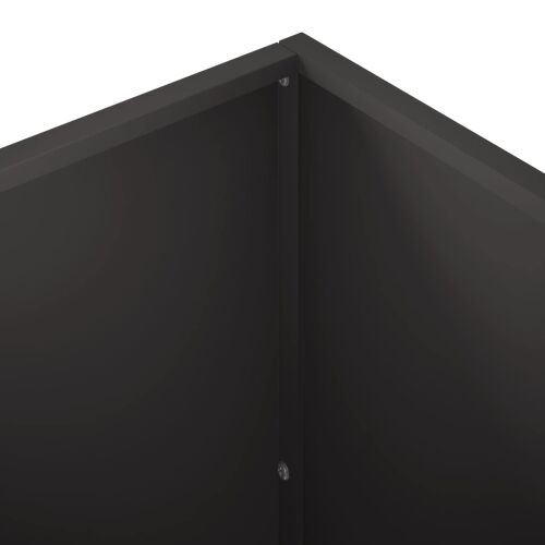 Vrtna saksija 2 kom. Crna 50 x 50 x 75 cm Čelična vrata - Crna 50 x 50 x 75 cm 2 Cijena