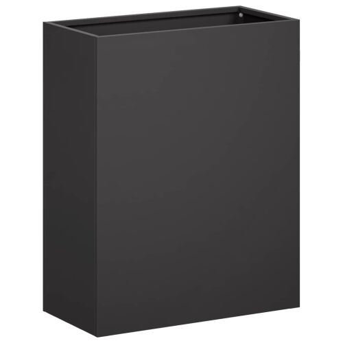 Vrtna saksija 2 kom. Crna 40 x 20 x 40 cm Čelična vrata - Crna 40 x 20 x 40 cm 2 Cijena