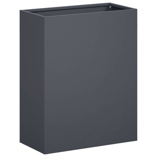 Vrtna saksija 2 kom. Antracit 40 x 20 x 50 cm Čelična vrata - Antracit 40 x 20 x 50 cm 2 Cijena