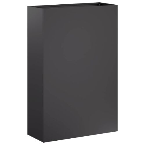 Vrtna saksija 2 kom. Crna 40 x 20 x 75 cm Čelična vrata - Crna 40 x 20 x 75 cm 2 Cijena