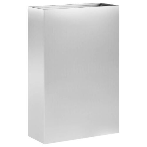 Vrtna saksija 2 kom. Srebrna 40 x 20 x 75 cm Pocinčani čelik - Pocinčani čelik 40 x 20 x 75 cm 2 Cijena