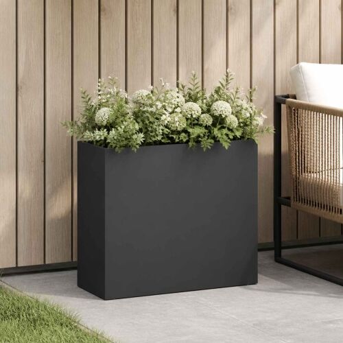 Vrtna saksija Crna 50 x 20 x 40 cm Čelična vrata - Crna 50 x 20 x 40 cm 1 Cijena