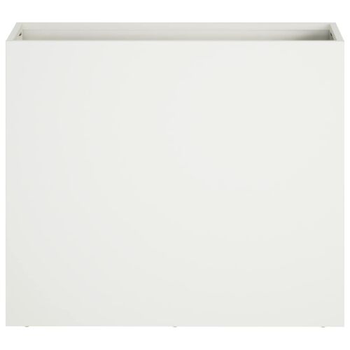 Vrtna saksija 2 kom. Bijela 50 x 20 x 40 cm Čelična vrata - Bijela 50 x 20 x 40 cm 2 Cijena
