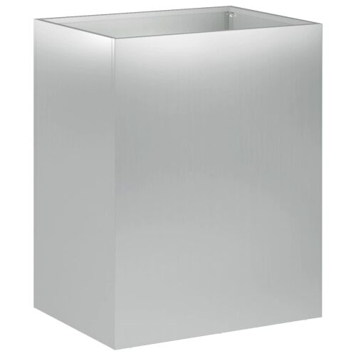 Vrtna saksija Srebrna 40 x 30 x 40 cm Pocinčani čelik - Pocinčani čelik 40 x 30 x 40 cm 1 Cijena
