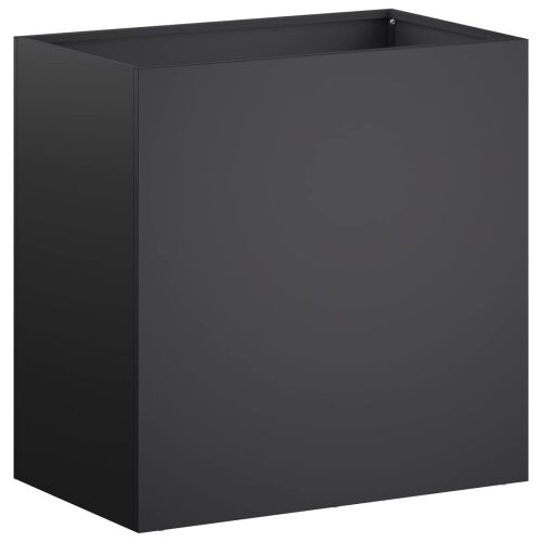 Vrtna saksija Crna 50 x 30 x 40 cm Čelična vrata - Crna 50 x 30 x 40 cm 1 Cijena