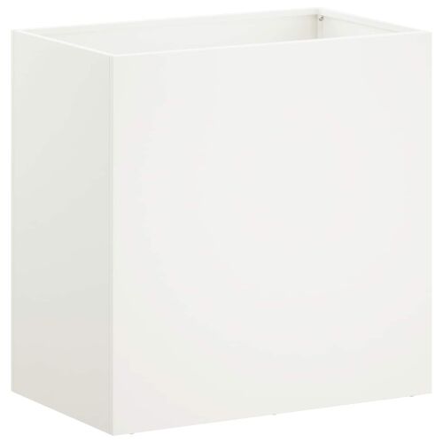 Vrtna saksija 2 kom. Bijela 50 x 30 x 40 cm Čelična vrata - Bijela 50 x 30 x 40 cm 2 Cijena
