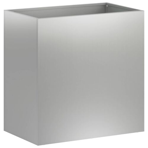 Vrtna saksija 2 kom. Srebrna 50 x 30 x 40 cm Pocinčani čelik - Pocinčani čelik 50 x 30 x 40 cm 2 Cijena