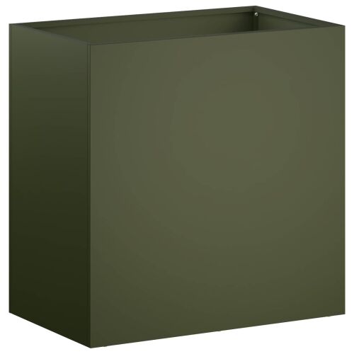 Vrtna saksija Maslinastozelena 50 x 30 x 50 cm Čelična vrata - Maslinastozelena 50 x 30 x 50 cm 1 Cijena