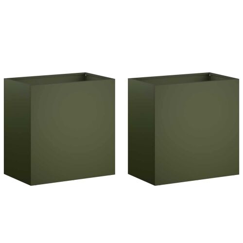 Vrtna saksija 2 kom. Maslinastozelena 50 x 30 x 50 cm - Maslinastozelena 50 x 30 x 50 cm 2 Cijena